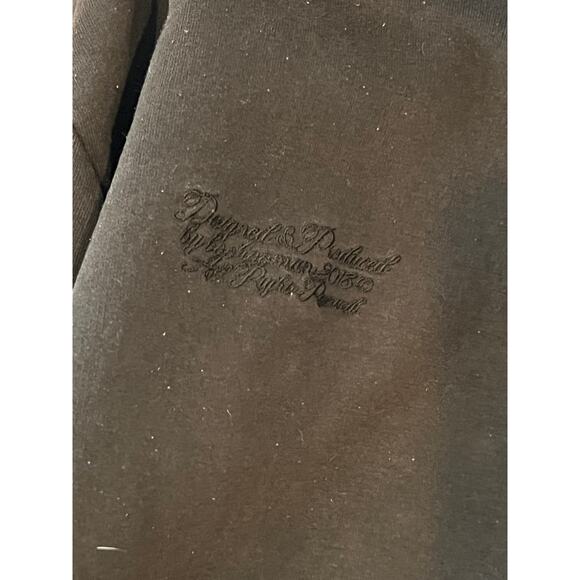 booHooMan Raised Tropical Black Hoodie Men's M - Picture 4 of 7